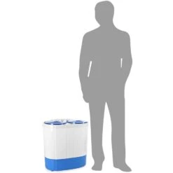 DB003 Mini-Waschmaschine Schleuder 2kg -Haushaltsgeräte 10006738 yy 0006 titel groessenvergleich oneconcept mnw db003