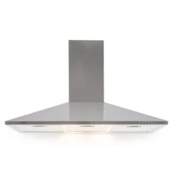 TR90WS Dunstabzugshaube Ablufthaube LED-Licht Edelstahl 90 Cm 340 M³/h -Haushaltsgeräte 10011486 yy 0003 front Klarstein TR90WS Dunstabzugshaube 3x Filter reedit v2