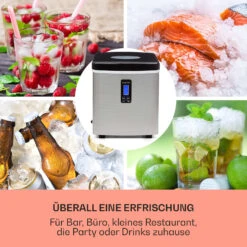 Mr. Black-Frost Eismaschine 150W Edelstahl Schwarz 15kg -Haushaltsgeräte 10020109 de 0003 usp