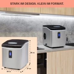 Mr. Black-Frost Eismaschine 150W Edelstahl Schwarz 15kg -Haushaltsgeräte 10020109 de 0006 usp