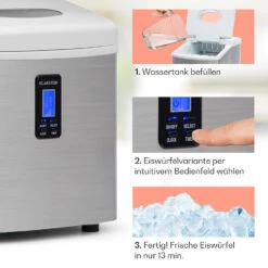Mr. Silver-Frost Eismaschine 150W Edelstahl Weiß 15kg -Haushaltsgeräte 10020110 de 0004 usp