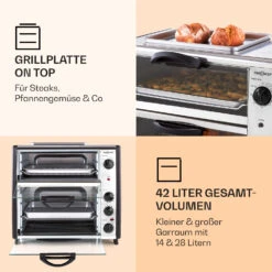All-You-Can-Eat Doppel-Backofen Grillplatte 42 Liter 2350 Watt -Haushaltsgeräte 10026452 de 0003 logo