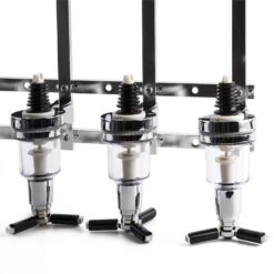 Hazlehov Sixtett 6-fach Getränkespender Dosierer Wandmontage -Haushaltsgeräte 10026799 yy 0005 titel oneConcept Hazlehov Sixtett Getraenkespender