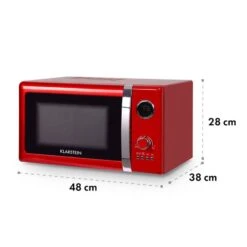 Fine Dinesty 2in1-Mikrowellen-Ofen Retro 23L 1000W 12 Programme Rot -Haushaltsgeräte 10027094 yy 0008 logo Klarstein Fine Dinesty 2in1 Mikrowellen Ofen rot