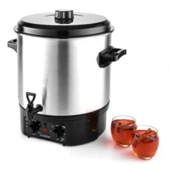 Biggie Einkochautomat Edelstahl 27 Liter 2000W Timer -Haushaltsgeräte 10027587 yy 0008 titel Klarstein Biggie Einkochautomat