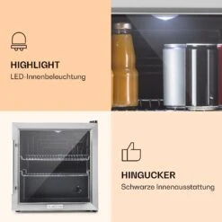 Beersafe L Kühlschrank 47 Liter 2 Böden Panoramaglastür Edelstahl 9 Beersafe L Kühlschrank 47 Liter 2 Böden Panoramaglastür Edelstahl -Haushaltsgeräte 10027671 de 0003 logo