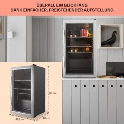Beersafe XXL Kühlschrank 80 Liter 3 Böden Panoramaglastür Edelstahl 12 Beersafe XXL Kühlschrank 80 Liter 3 Böden Panoramaglastür Edelstahl -Haushaltsgeräte 10027673 DE 0006 usp