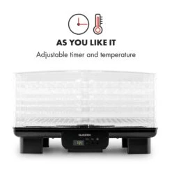 Bananarama Dörrautomat Schwarz 550W Trockner Dehydrator 6 Etagen -Haushaltsgeräte 10027831 yy 0005 logo Klarstein Bananarama Doerrautomat schwarz reedit