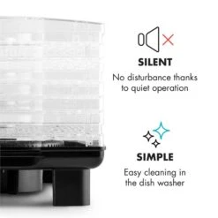 Bananarama Dörrautomat Schwarz 550W Trockner Dehydrator 6 Etagen -Haushaltsgeräte 10027831 yy 0006 logo Klarstein Bananarama Doerrautomat schwarz reedit