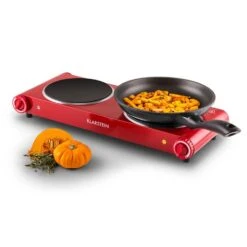 Captain Cook² Doppel-Kochplatte Infrarot 2400W Edelstahl Rot -Haushaltsgeräte 10027876 yy 0007 titel Klarstein Captain Cook Doppel Kochplatte