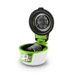VitAir Turbo Heißluftfritteuse Grün-weiß 1400W Grillen Backen 9l -Haushaltsgeräte 10028288 yy 0007 titel 06 Klarstein VitAir Heissluftfritteuse gruen weiss