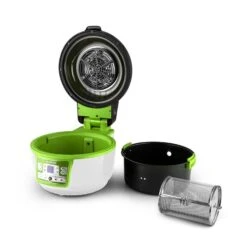 VitAir Turbo Heißluftfritteuse Grün-weiß 1400W Grillen Backen 9l -Haushaltsgeräte 10028288 yy 0008 titel zubehoer 07 Klarstein VitAir Heissluftfritteuse gruen weiss