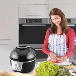 VitAir Turbo Heißluftfritteuse Grau-schwarz 1400W Grillen Backen 9l -Haushaltsgeräte 10028290 yy 0004 ambient klarstein vitair heissluft frieteuse