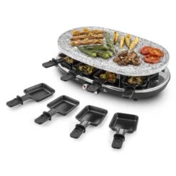 Steaklette Raclettegrill 1500 W Granit-Natursteinplatte 8 Personen -Haushaltsgeräte 10028449 yy 0007 titel Klarstein Steaklette Raclette Natursteingrill