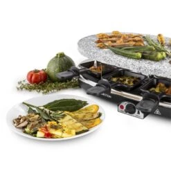 All-U-Can-Grill Raclette 4-in-1 Pancake Crêpes Steinplatte 8 Personen -Haushaltsgeräte 10028450 yy 0008 titel Klarstein All U Can Grill Raclettegrill 4in1
