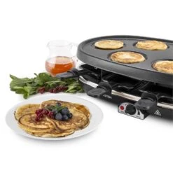 All-U-Can-Grill Raclette 4-in-1 Pancake Crêpes Steinplatte 8 Personen -Haushaltsgeräte 10028450 yy 0009 titel Klarstein All U Can Grill Raclettegrill 4in1