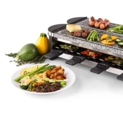 Tenderloin 100 Raclette-Grill 1200 W (2x600W) 8 Personen 2x Naturstein -Haushaltsgeräte 10028579 yy 0006 logo 06 Klarstein Tenderloin Raclette Grill