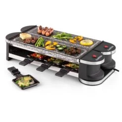 Tenderloin 100 Raclette-Grill 1200 W (2x600W) 8 Personen 2x Naturstein -Haushaltsgeräte 10028579 yy 0007 logo 07 Klarstein Tenderloin Raclette Grill