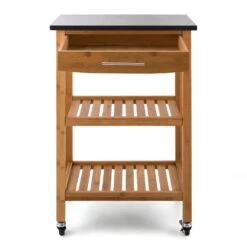 Tennessee Servierwagen Küchenwagen 4 Etagen Holz Granit Mobil -Haushaltsgeräte 10028590 uk 0003 detail