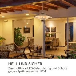 Heizsporn Deckenheizstrahler 60,5 Cm (Ø) LED-Lampe Fernbedienung 10 Heizsporn Deckenheizstrahler 60,5 Cm (Ø) LED-Lampe Fernbedienung -Haushaltsgeräte 10029717 de 0004 logo