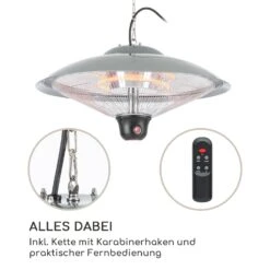 Heizsporn Deckenheizstrahler 60,5 Cm (Ø) LED-Lampe Fernbedienung 12 Heizsporn Deckenheizstrahler 60,5 Cm (Ø) LED-Lampe Fernbedienung -Haushaltsgeräte 10029717 de 0006 logo