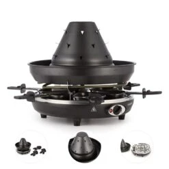 Taste Volcano Tartarengrill Raclettegrill 1500 W 6 Personen Schwarz -Haushaltsgeräte 10030307 yy 0006 detail Klarstein Tataren Grill Raclette Grill