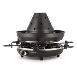 Taste Volcano Tartarengrill Raclettegrill 1500 W 6 Personen Schwarz -Haushaltsgeräte 10030307 yy 0007 front Klarstein Tataren Grill Raclette Grill