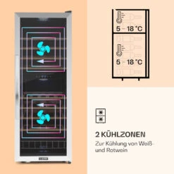 Vinamour 54 Duo Weinkühlschrank 2 Zonen 148 Ltr 54 Fl Touch-Display 10 Vinamour 54 Duo Weinkühlschrank 2 Zonen 148 Ltr 54 Fl Touch-Display -Haushaltsgeräte 10030714 de 0003 logo
