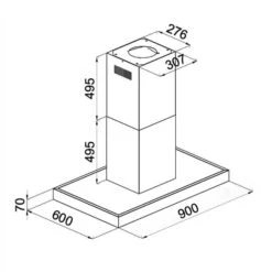 Madonna Dunstabzugshaube 90cm 500 M³/h Inselhaube Design -Haushaltsgeräte 10030822 yy 0006 logo Klarstein Madonna Dunstabzugshaube 90cm reedit