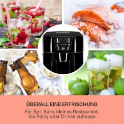 Ice Volcano 2G Eismaschine LED 12kg Je 24h 2l 6-12min Schwarz -Haushaltsgeräte 10030844 DE 0003 usp