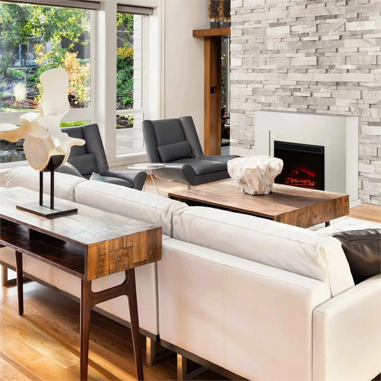 Blanca Elektrischer Kamin LED-Flammensimulation 750/1500 W 5000 BTU 3 Blanca Elektrischer Kamin LED-Flammensimulation 750/1500 W 5000 BTU – Bild 3