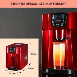 Ice Volcano 2G Eismaschine LED 12kg Je 24h 2l 6-12min Rot -Haushaltsgeräte 10030849 DE 0006 usp