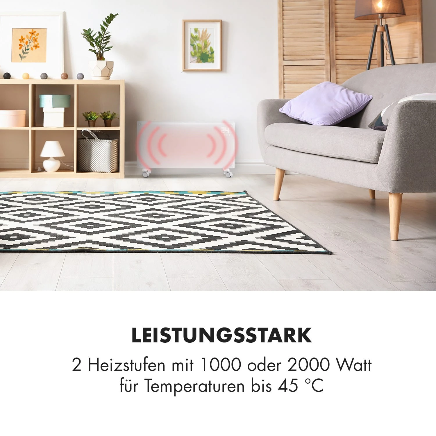 Bornholm Konvektions-Heizgerät 2000W Timer 2 Heizstufen ECO-Modus 2 Bornholm Konvektions-Heizgerät 2000W Timer 2 Heizstufen ECO-Modus – Bild 2