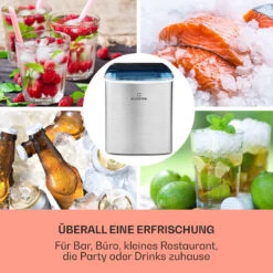 On-The-Rocks Eismaschine LED | 12kg Je 24h | 2.1l | Edelstahl Schwarz -Haushaltsgeräte 10031372 de 0003 usp