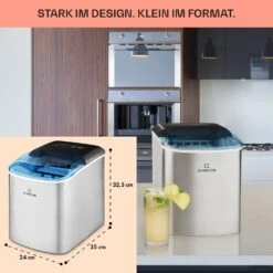 On-The-Rocks Eismaschine LED | 12kg Je 24h | 2.1l | Edelstahl Schwarz -Haushaltsgeräte 10031372 de 0006 usp