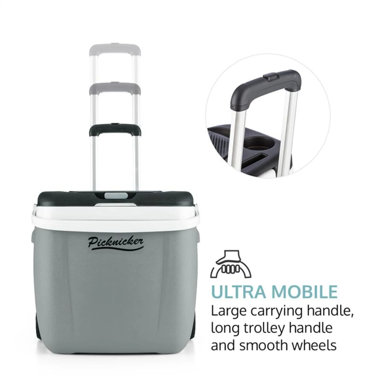 Picknicker Trolley Music Cooler 36l Trolley-Kühlbox BT-Lautsprecher – Bild 5
