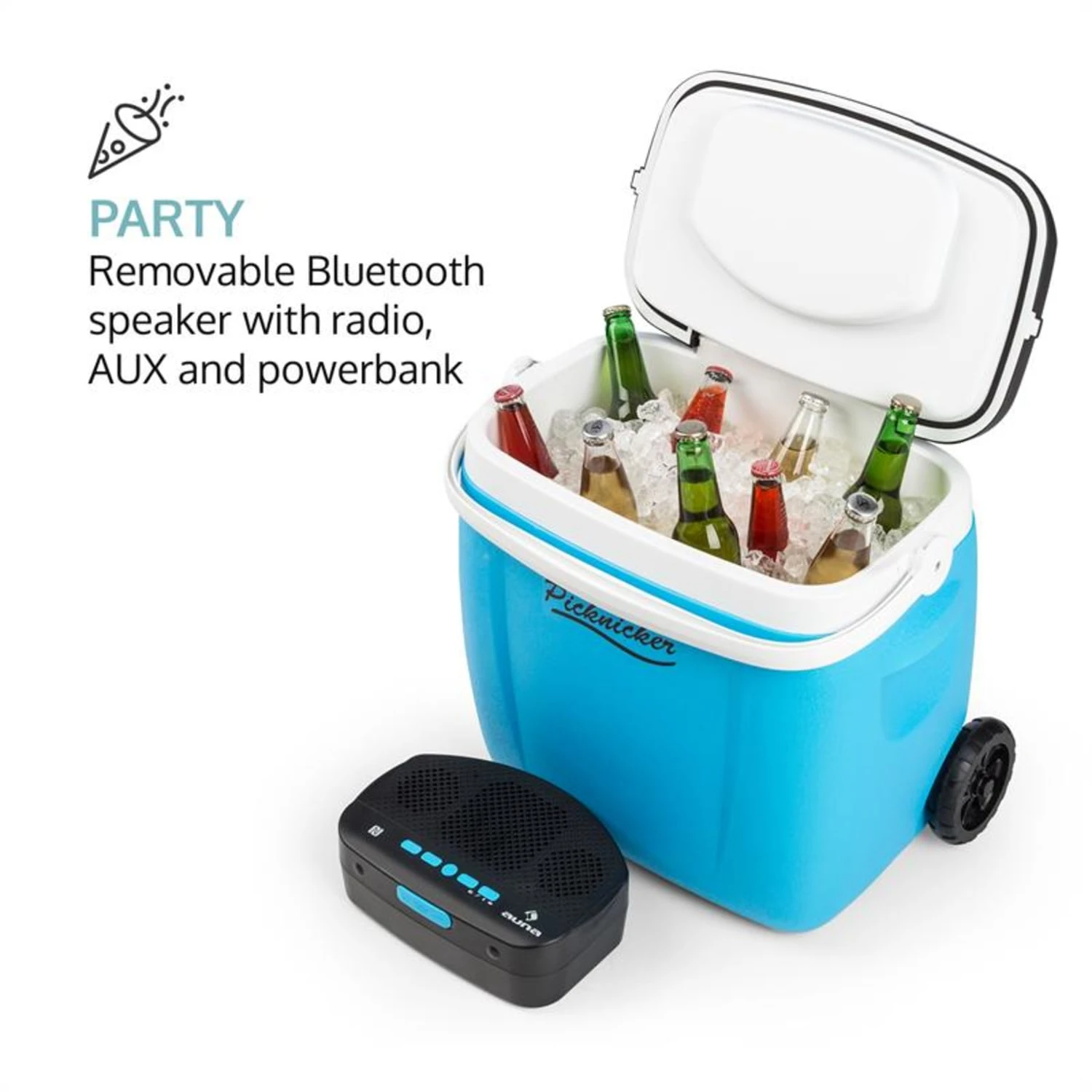 Picknicker Trolley Music Cooler 36l Trolley-Kühlbox BT-Lautsprecher 6 Picknicker Trolley Music Cooler 36l Trolley-Kühlbox BT-Lautsprecher – Bild 6