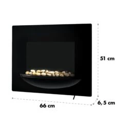 Feuerschale Elektro-Wandkamin 1800W Flammenillusion Dekosteine 9 Feuerschale Elektro-Wandkamin 1800W Flammenillusion Dekosteine -Haushaltsgeräte 10031557 yy 0006 logo Klarstein Feuerschale Wandkamin 1800 W schwarz