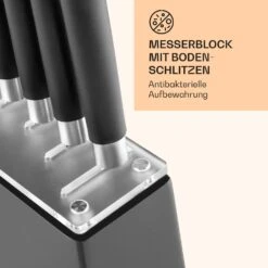 Kitano 8tlg. Messer-Set Mit Block 7 Messer Stahl Edler Holzblock -Haushaltsgeräte 10031653 de 0005 logo