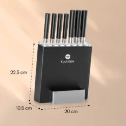 Kitano 8tlg. Messer-Set Mit Block 7 Messer Stahl Edler Holzblock -Haushaltsgeräte 10031653 yy 0007 logo