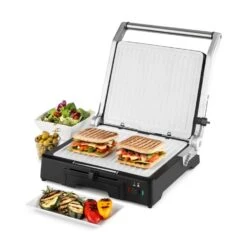 Burgermeister 3-in-1 Kontaktgrill Tischgrill Paninimaker 2000W -Haushaltsgeräte 10031664 yy 0006 titel Klarstein Burgermeister 3in1 Kontaktgrill