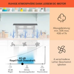 Royal Flush Downdraft Dunstabzugshaube 430 M³/h 60 Cm -Haushaltsgeräte 10031698 de 0003 usp