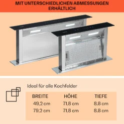 Royal Flush Downdraft Dunstabzugshaube 430 M³/h 60 Cm -Haushaltsgeräte 10031698 de 0008 usp