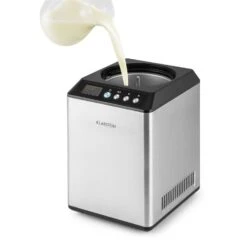 Vanilly Sky Family Eiscremebereiter Frozen Yoghurt 250W 2,5l Silber -Haushaltsgeräte 10031846 yy 0005 detail Klarstein Vanilly Sky Family Eiscremebereiter silber