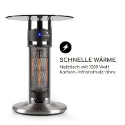 Primal Heat 65 Bistrotisch Karbon-IR-Heizelement 1200W LED 65cm Glas 13 Primal Heat 65 Bistrotisch Karbon-IR-Heizelement 1200W LED 65cm Glas -Haushaltsgeräte 10031874 de 0004 logo