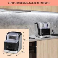 Kristall Eiswürfelmaschine Kristalleis 2 Größen 2,5l Wassertank -Haushaltsgeräte 10031891 de 0006 usp