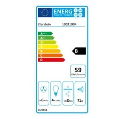 Aurica 60 Dunstabzugshaube 60cm 600 M³/h LED Touch Glas 13 Aurica 60 Dunstabzugshaube 60cm 600 M³/h LED Touch Glas -Haushaltsgeräte 10031904 energy label