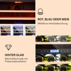 Vinovilla 43 Built-In Duo Weinkühlschrank 2 Zonen 129l 43 Fl Glastür -Haushaltsgeräte 10032031 de 0003 logo