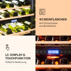 Vinovilla 43 Built-In Duo Weinkühlschrank 2 Zonen 129l 43 Fl Glastür -Haushaltsgeräte 10032031 de 0005 logo