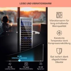 Vinovilla Grande 165 Built-in Uno Weinkühlschrank 425l 165Fl. Glastür -Haushaltsgeräte 10032033 de 0004 usp